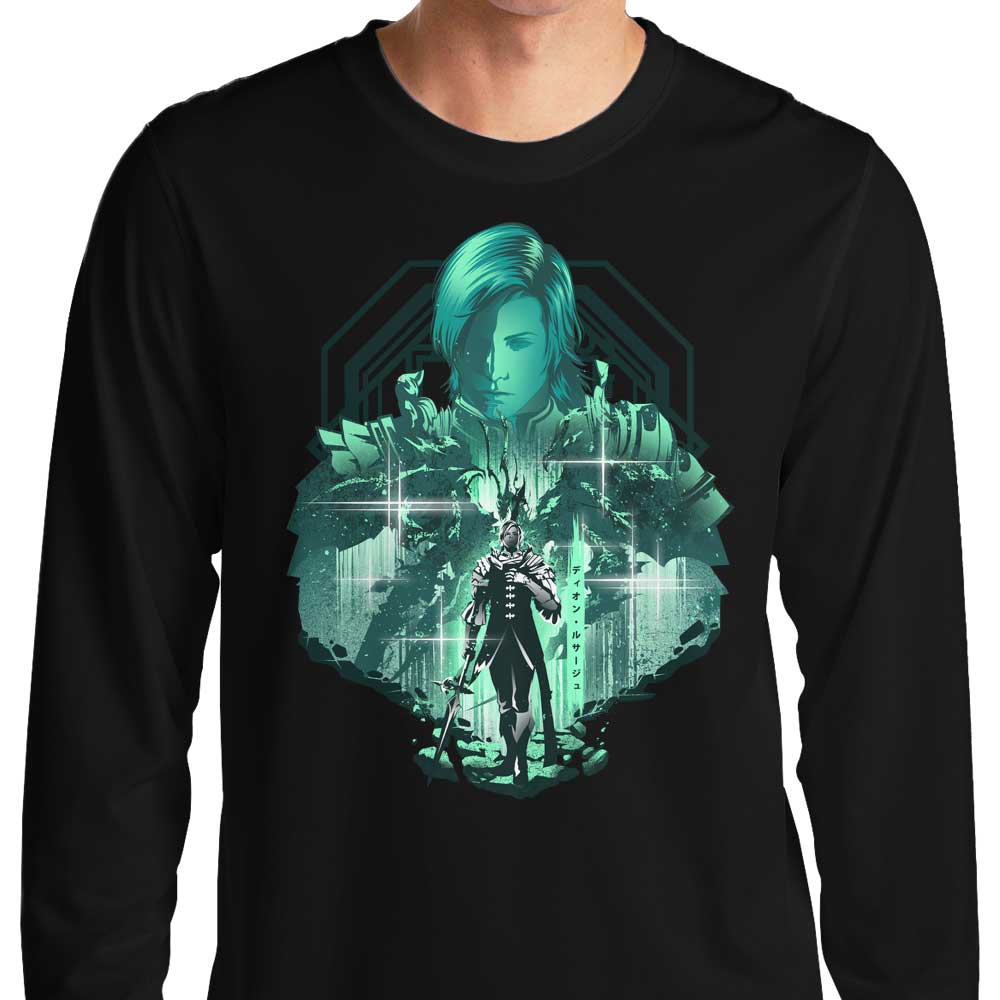 The Mighty Power of Bahumut-themed Long Sleeve T-Shirt for Fashion Lovers