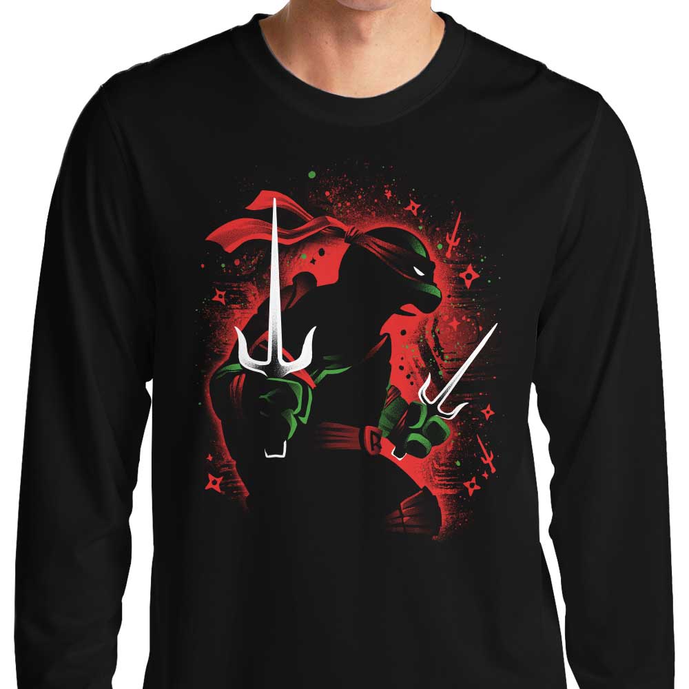Long Sleeve Red Rebel Ninja T-Shirt for Stylish Wear