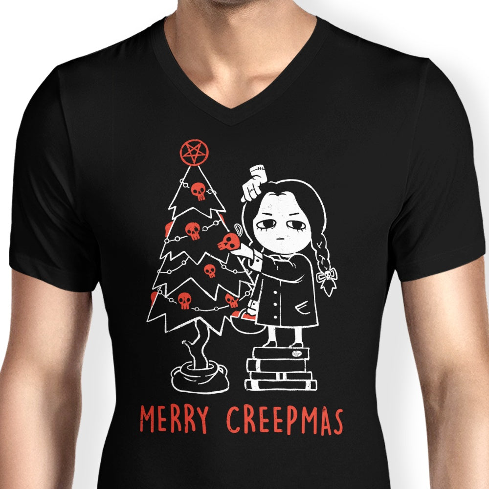 Eerie Merry Creepmas Men's V-Neck T-Shirt
