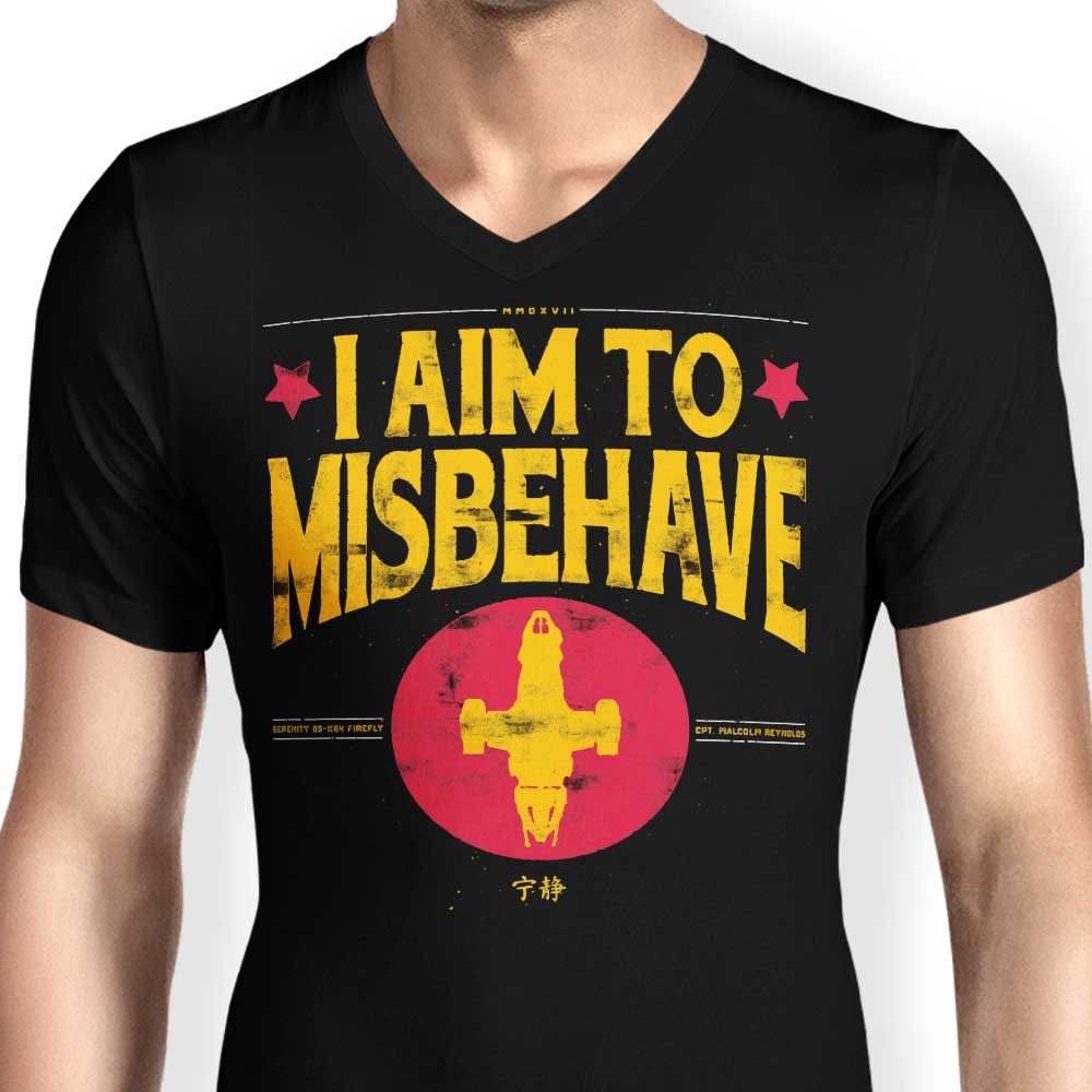 Men's Aim to Disobey V-Neck T-Shirt