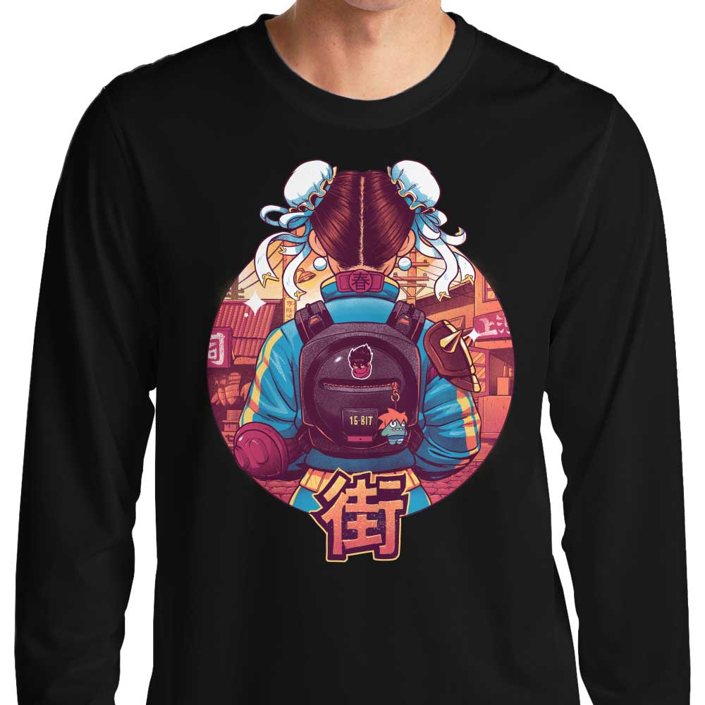 Bruno Mota Spring Fighter Long Sleeve Crewneck T-Shirt for Men and Women