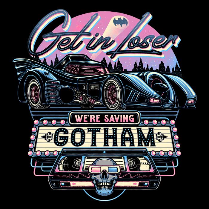Long Sleeve Gotham-saving T-Shirt from Momma Gorilla