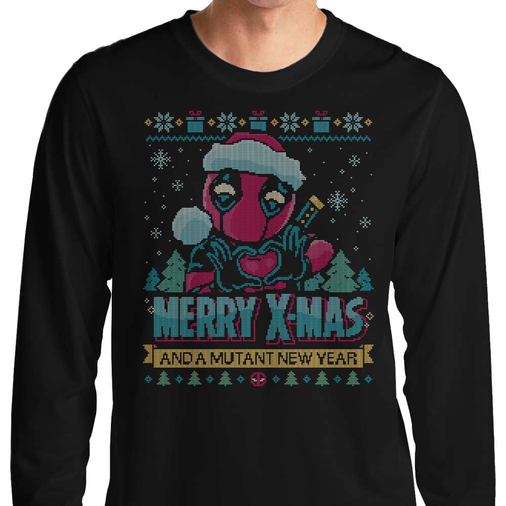 Xmas Chimichanga Design Long Sleeve T-Shirt by Teesgeex