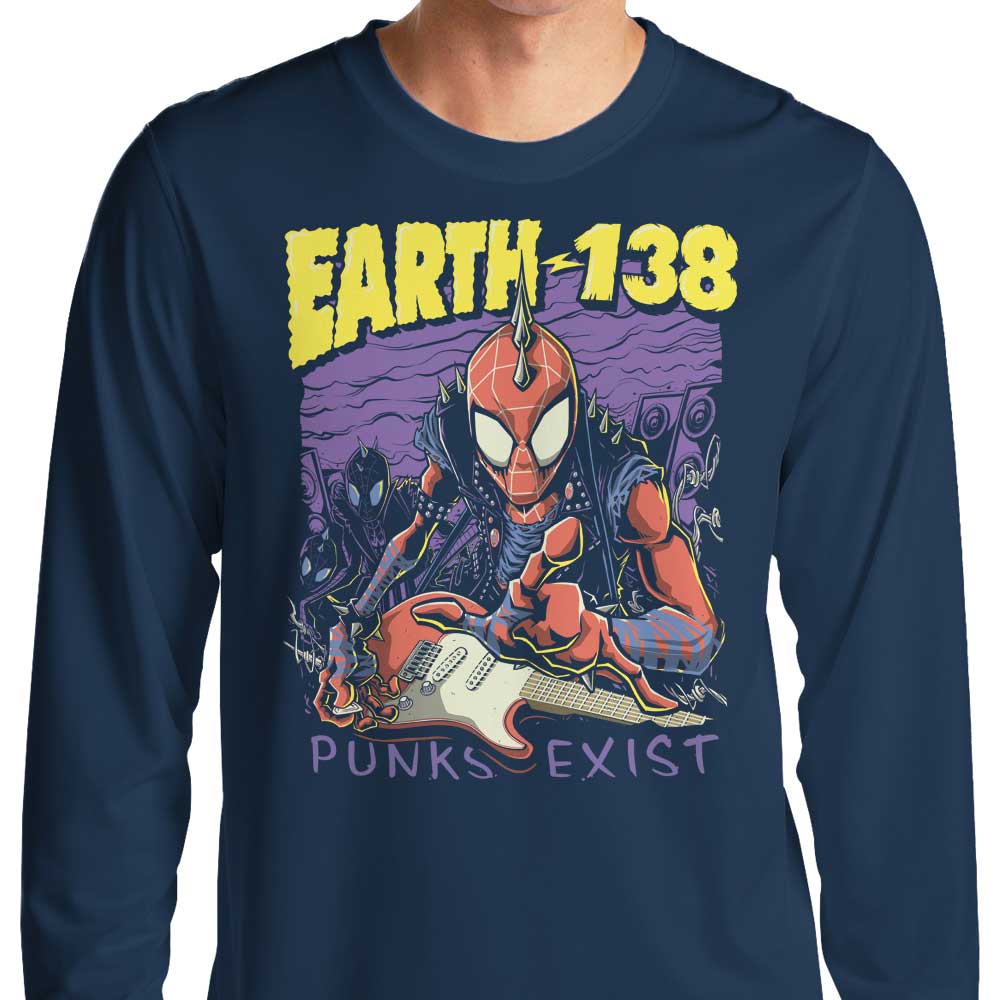 Unique Punks Exist Design - Long Sleeve Cotton Blend T-Shirt for Men and Women
