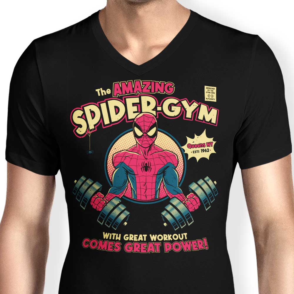 Men's Spider Gym V-Neck T-Shirt