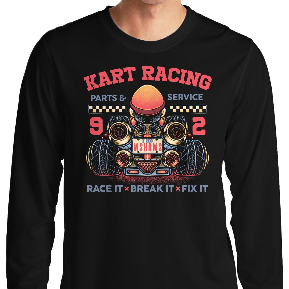 Long Sleeve Kart Racing T-Shirt for Thrilling Races