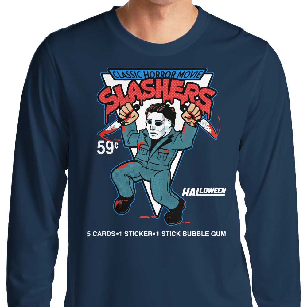 Harebrained's Haddonfield Classic Slashers Long - Sleeve Comfort T - Shirt