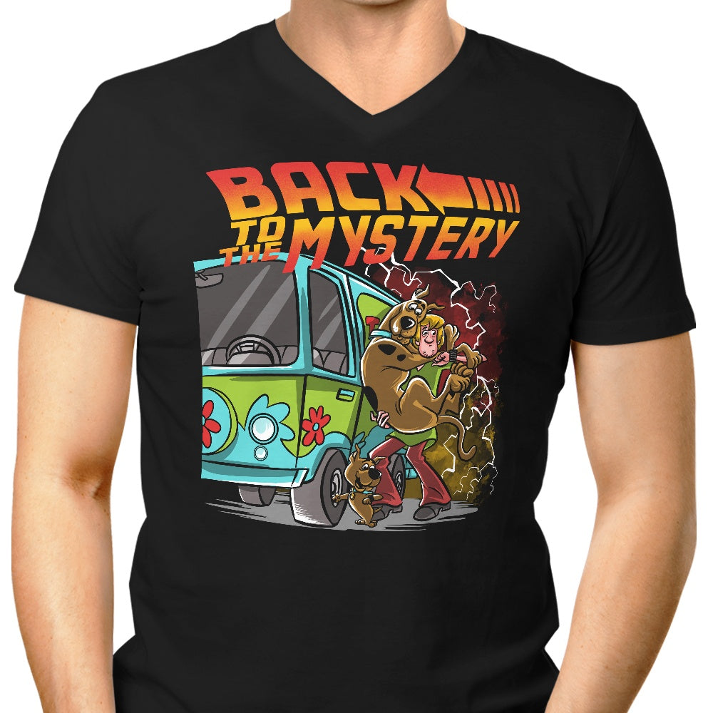 Men's V-Neck T-Shirt - Back to the Enigma