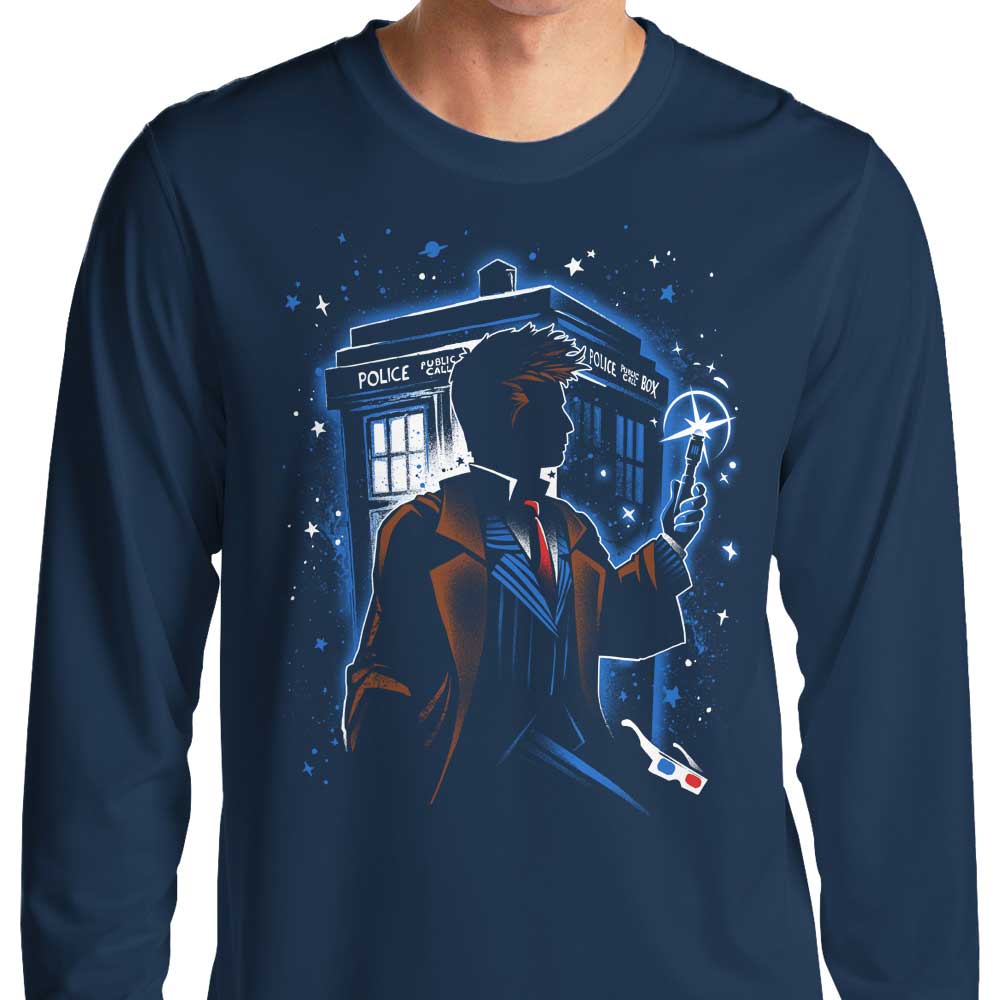 Alemaglia's Tenth Stylish Long - Sleeve Crewneck T - Shirt