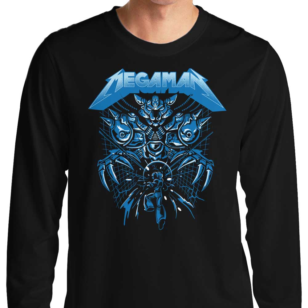 Super Mega Rockman Long - Sleeve Comfortable T - Shirt