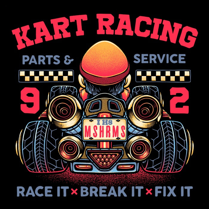 Long Sleeve Kart Racing T-Shirt for Thrilling Races