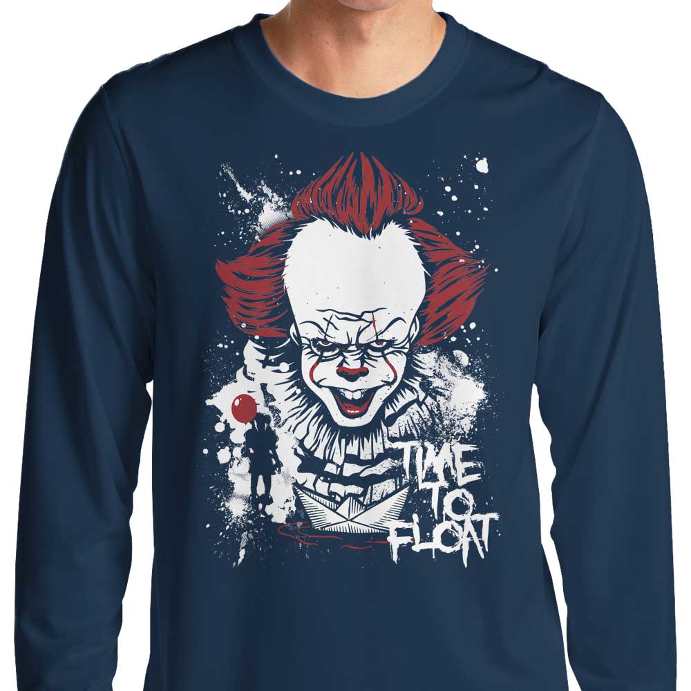 Time to Enjoy Floating - Long Sleeve Casual T-Shirt