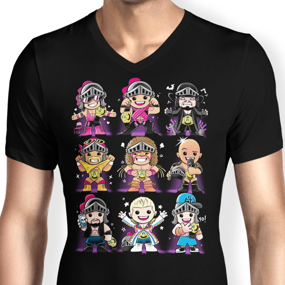 Alemaglia's OUAT Icons Men's Stylish V-Neck