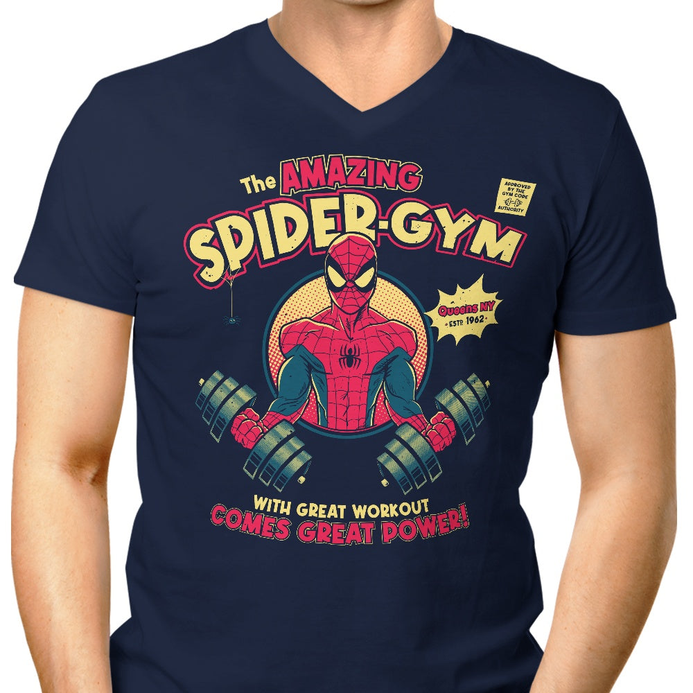 Men's Spider Gym V-Neck T-Shirt