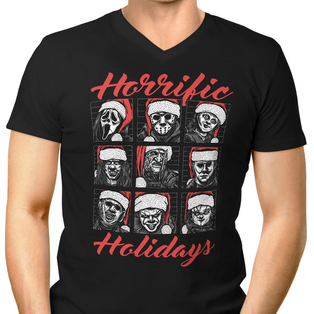 Scary and Unforgettable Horrific Holidays - Men's V-Neck T-Shirt