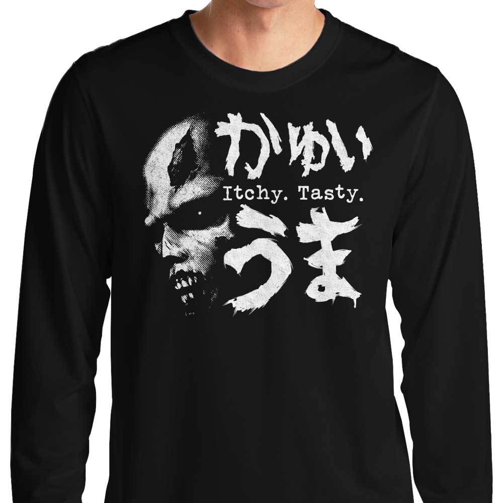 Comfortable Demonigote Itchy, Tasty Z Long - Sleeve T - Shirt