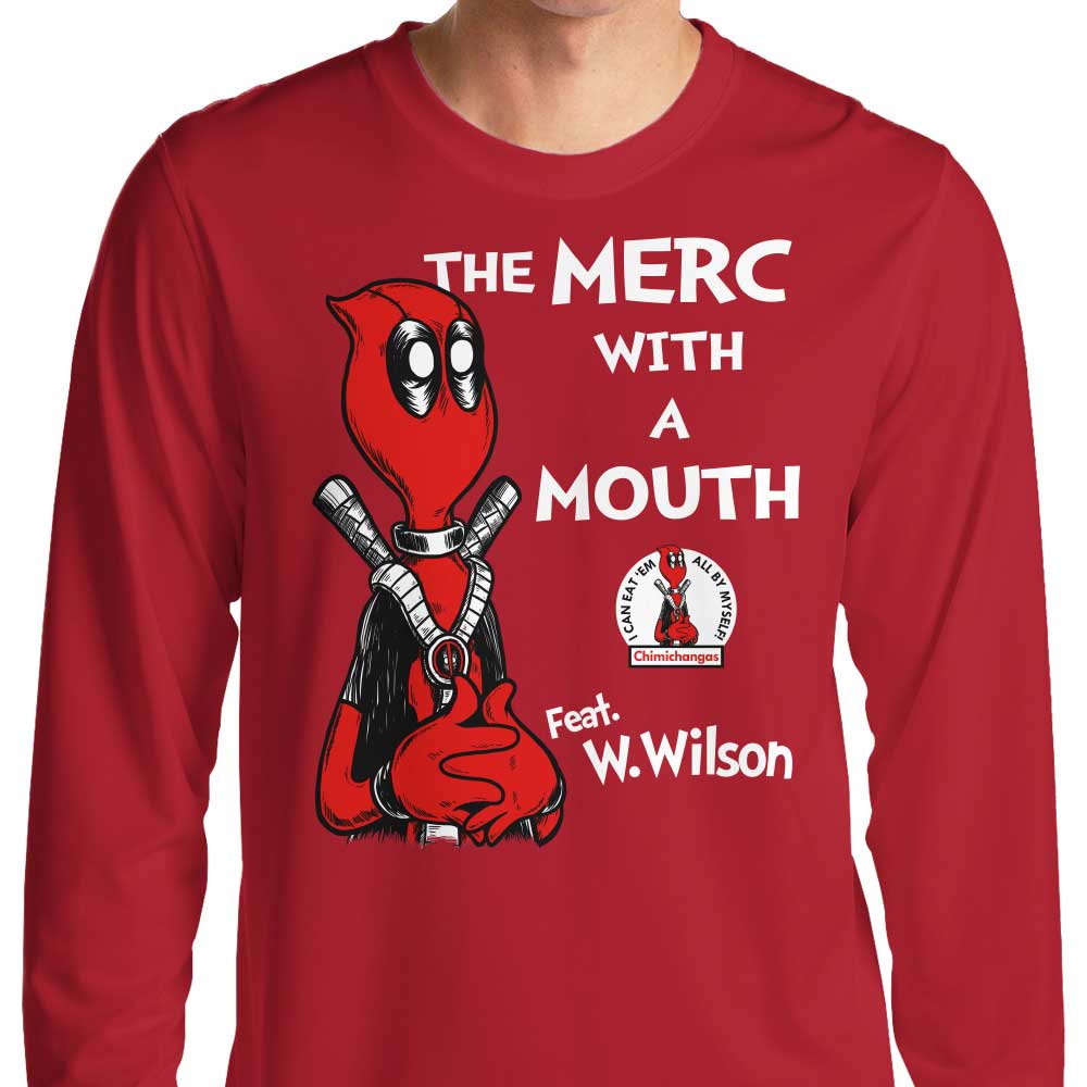 The Mercenary with a Mouth - Long Sleeve Crewneck T - Shirt for Comfortable Wear