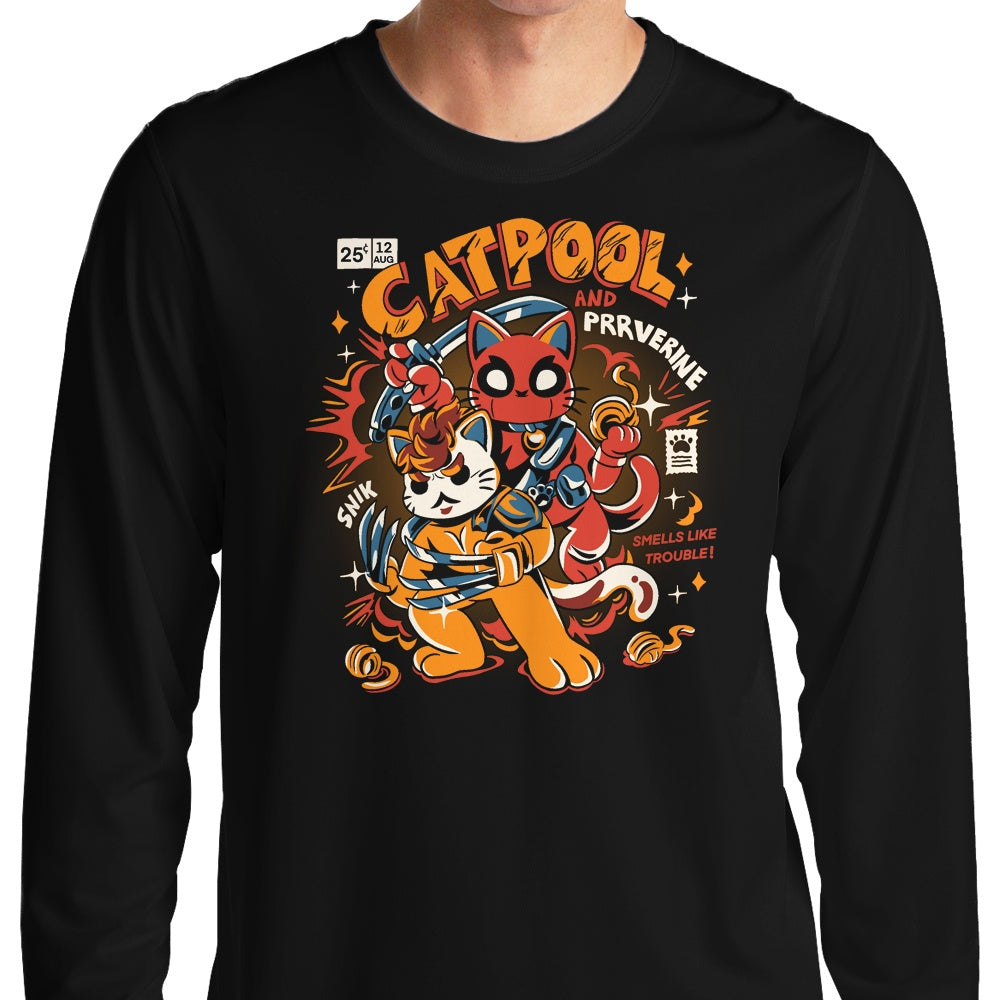 Studio Yumie's Catpool Long - Sleeve Stylish T - Shirt