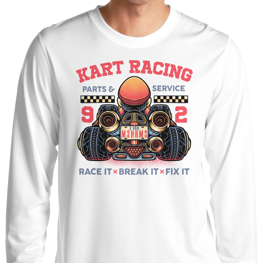 Long Sleeve Kart Racing T-Shirt for Thrilling Races