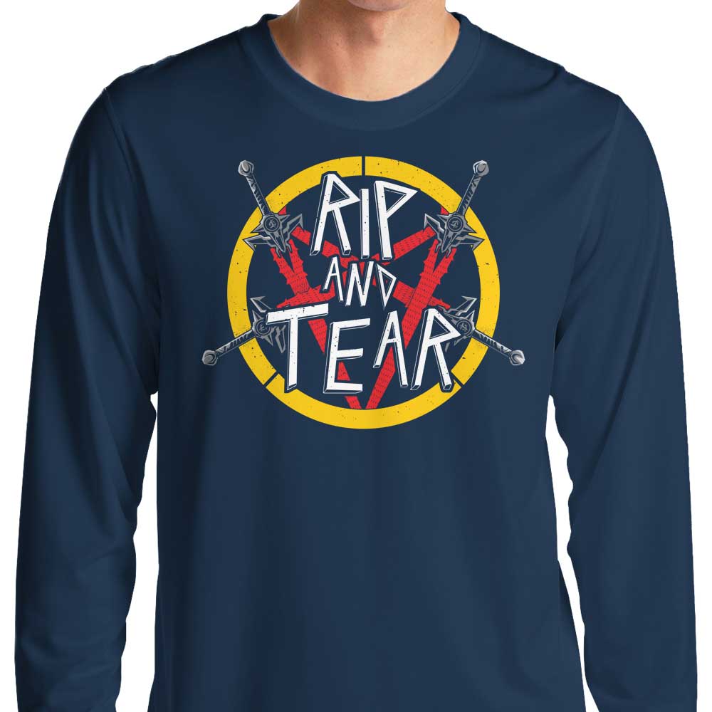 Dracula Byte's Durable Long Sleeve Rip and Tear T - Shirt
