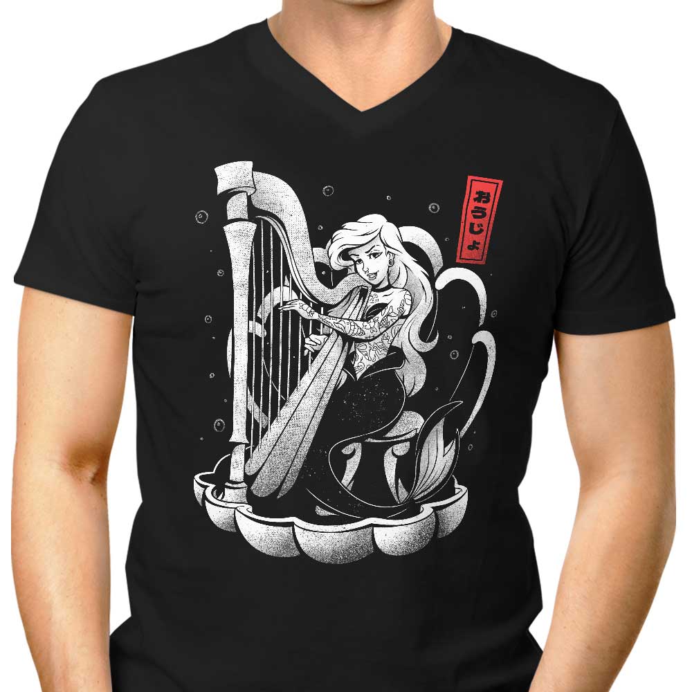 Men's V-Neck - The Melody of the Ocean