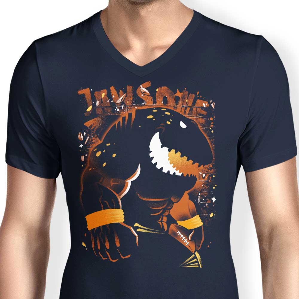 Men's V-Neck T-Shirt Inspired by The Whale Shark