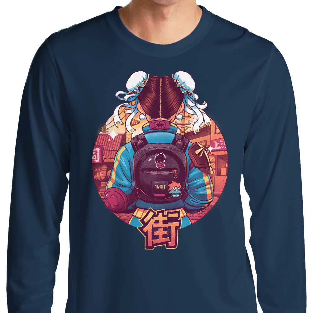 Bruno Mota Spring Fighter Long Sleeve Crewneck T-Shirt for Men and Women