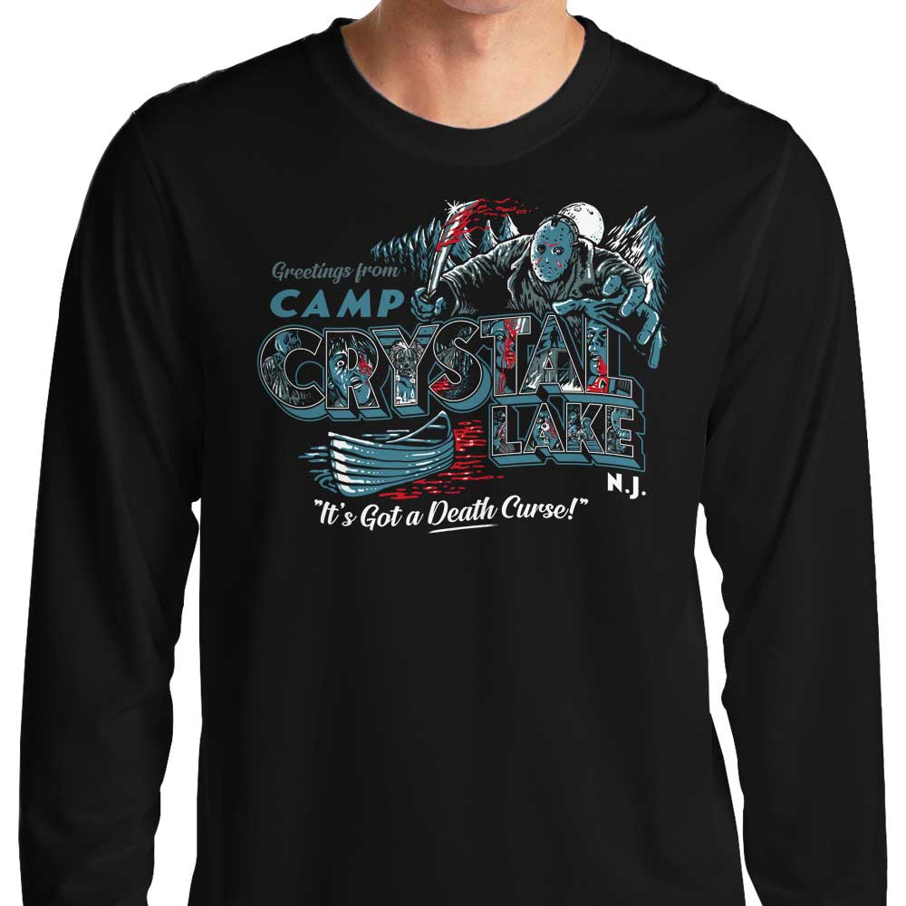 Explore Crystal Lake - Men's and Women's Long Sleeve Cotton T-Shirt