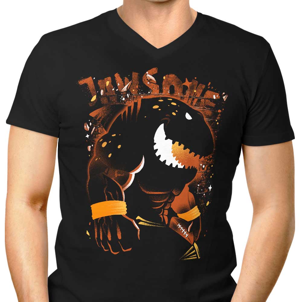 Men's V-Neck T-Shirt Inspired by The Whale Shark