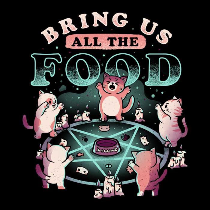Comfortable Long Sleeve 'Bring All the Food' T-Shirt