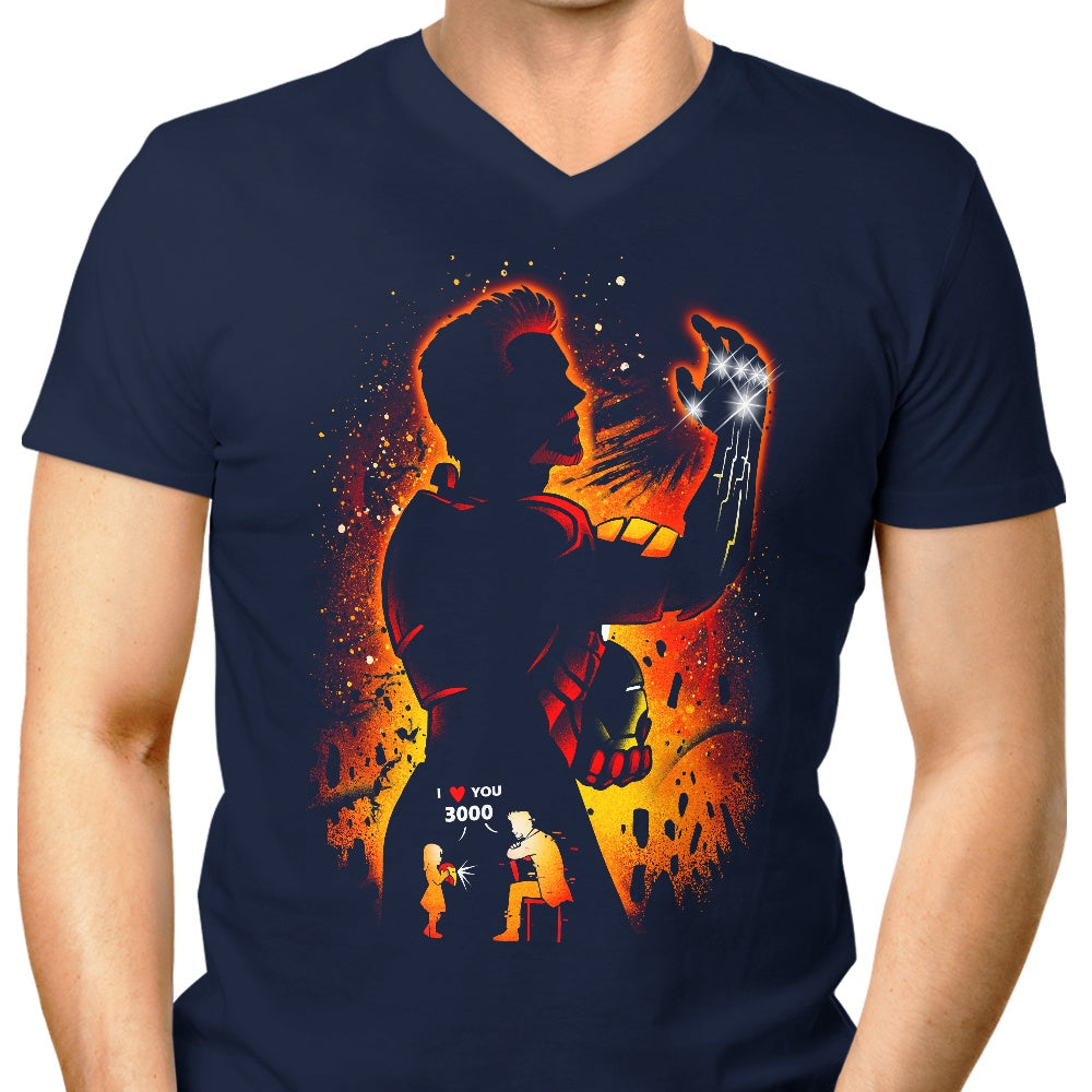 Alemaglia Men's Stylish V-Neck - The Iron Man Look
