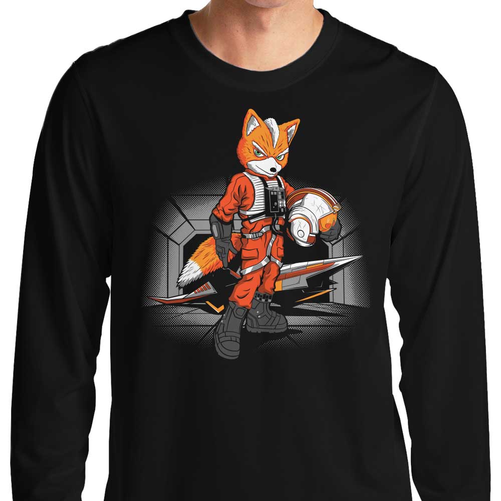 DJKopet's Rebel Fox Long Sleeve Crewneck T - Shirt for Men and Women