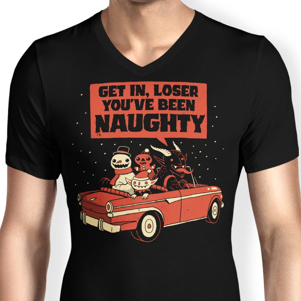 Men's V-Neck T-Shirt for Christmas Road Trip