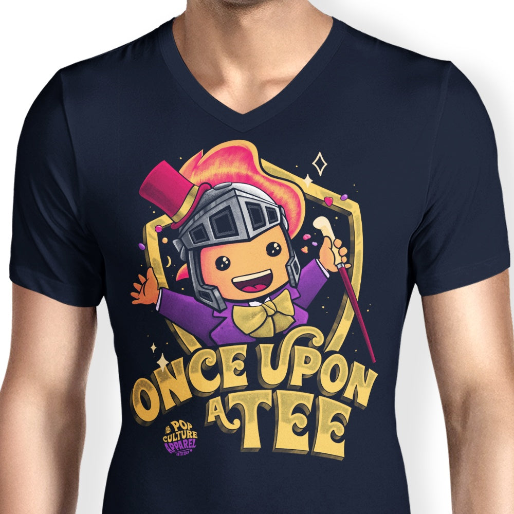 Teerion Men's Stylish V-Neck Candy Maker T - Shirt