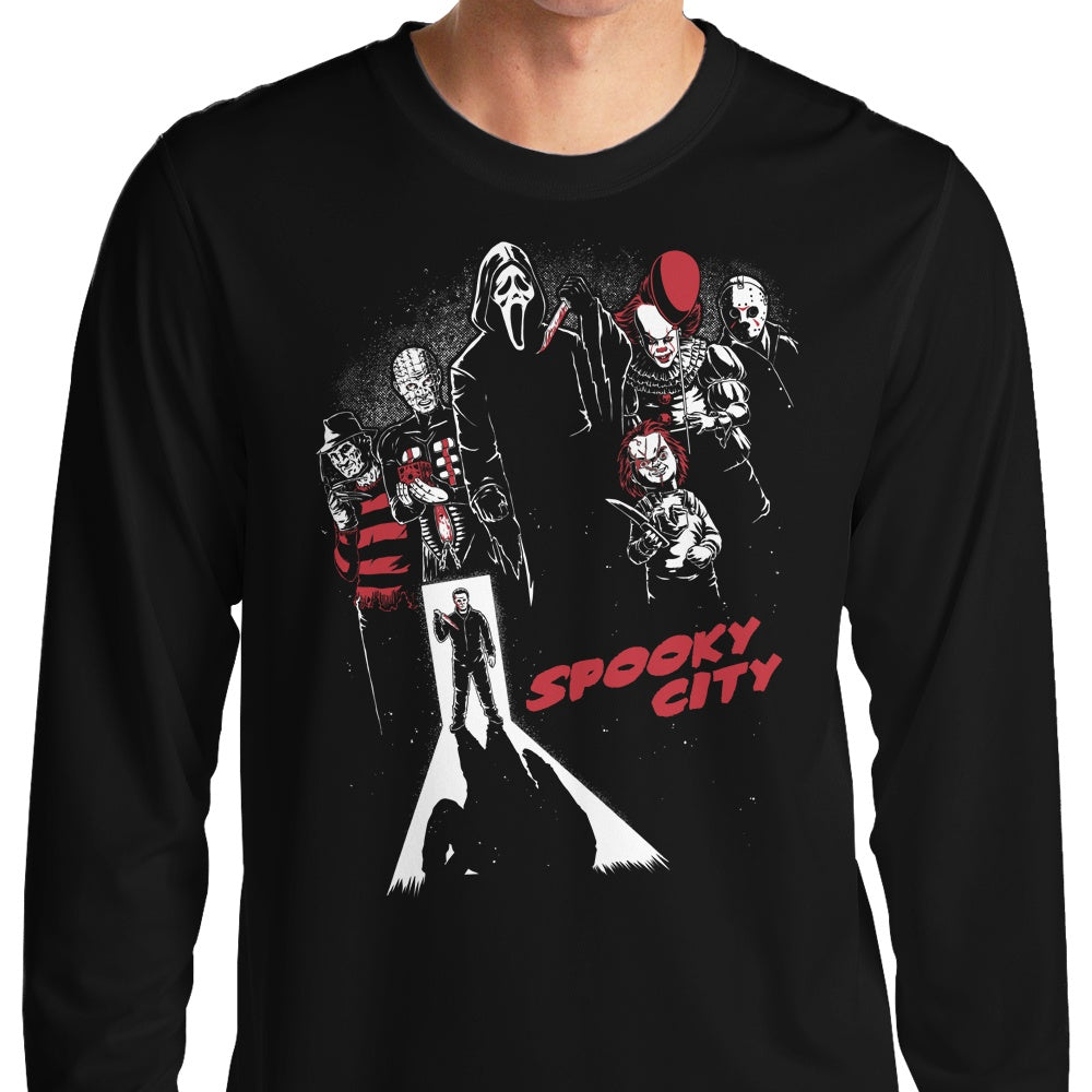 Eerie Long Sleeve Spooky City T-Shirt
