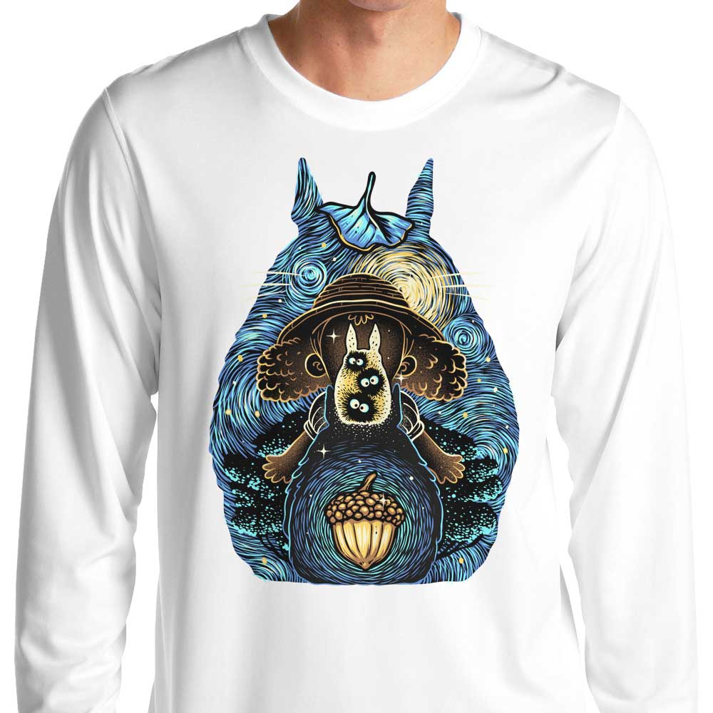 Long Sleeve T-Shirt - 'Neighbors in the Night' by Glitchygorilla