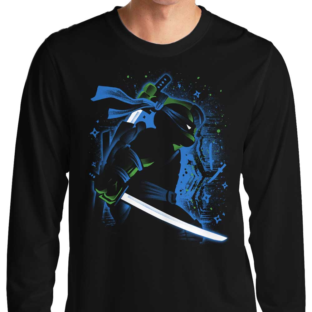 Alemaglia's Blue Long - Sleeve Ninja Leader T - Shirt