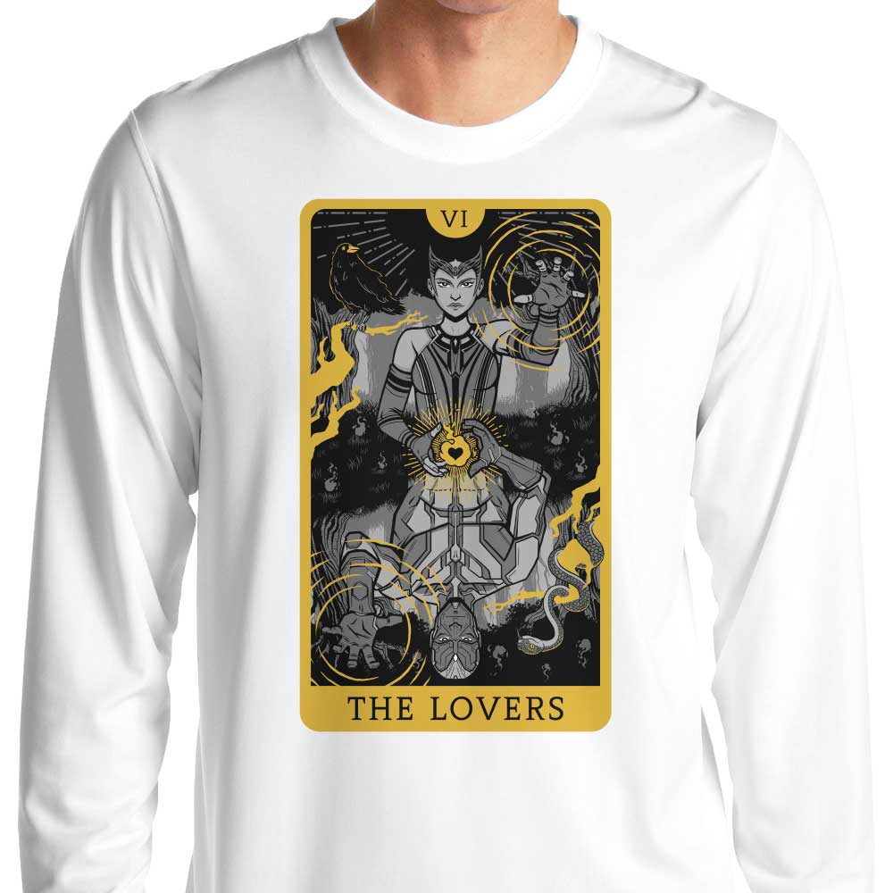 Tarot - The Lovers Design Long Sleeve Crewneck T - Shirt