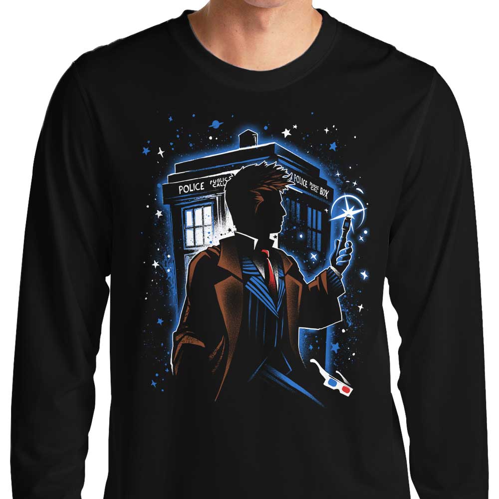 Alemaglia's Tenth Stylish Long - Sleeve Crewneck T - Shirt