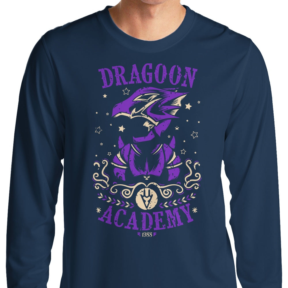 Soulkr's Dragoon Academy-themed Long Sleeve T-Shirt for Fashion Enthusiasts