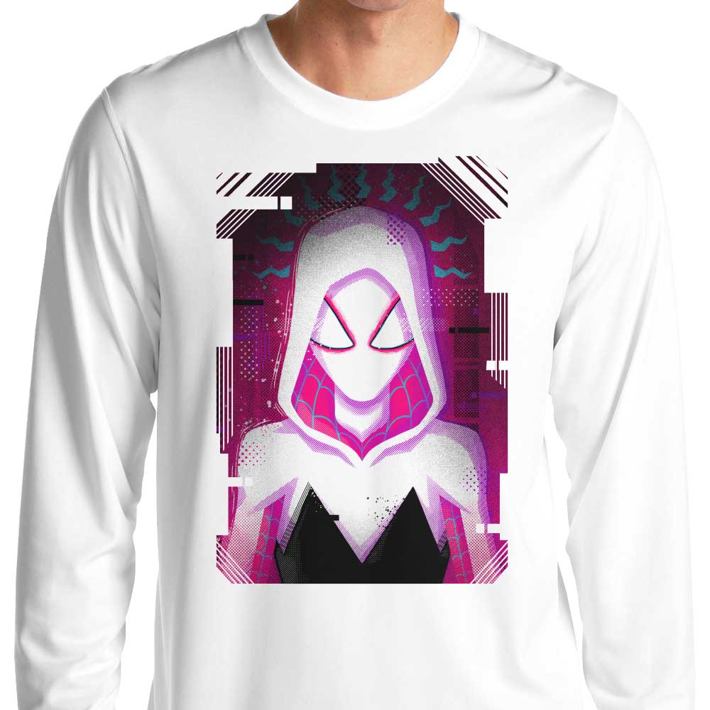Cool Glitched Gwen Long - Sleeve Crewneck T - Shirt for All Sizes