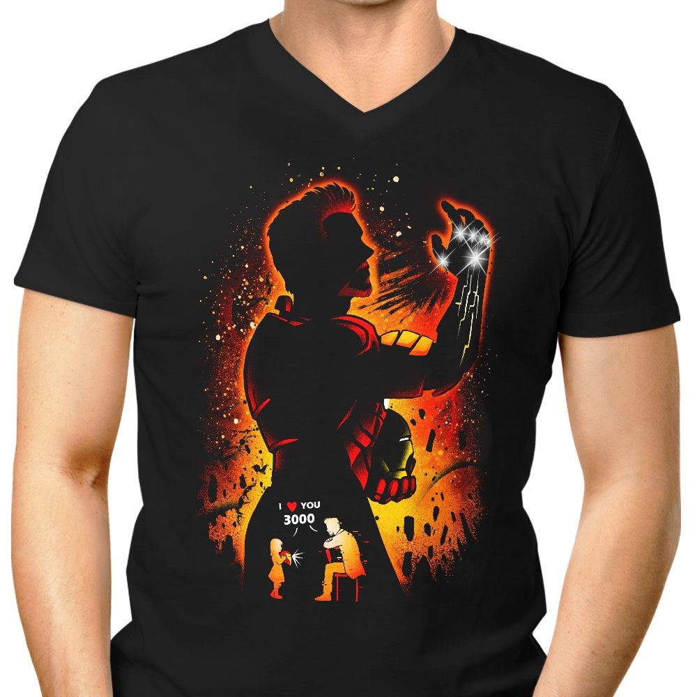 Alemaglia Men's Stylish V-Neck - The Iron Man Look