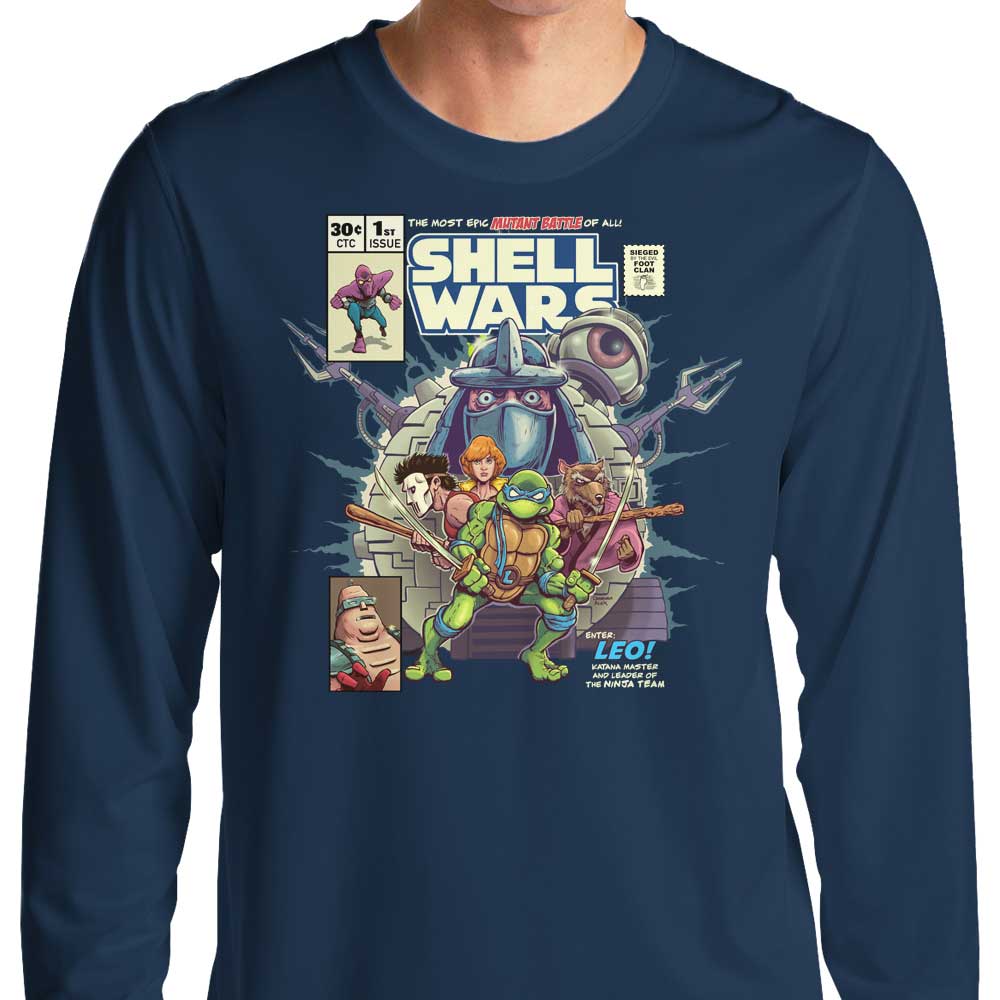 Shell Wars-themed Long Sleeve T-Shirt for Fashion Lovers