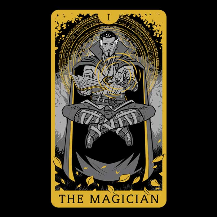 Long Sleeve 'Tarot: The Magician' T - Shirt by Danielmorris1993
