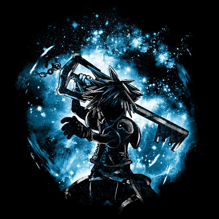 Long Sleeve Space Keyblade Themed T-Shirt for Casual Wear
