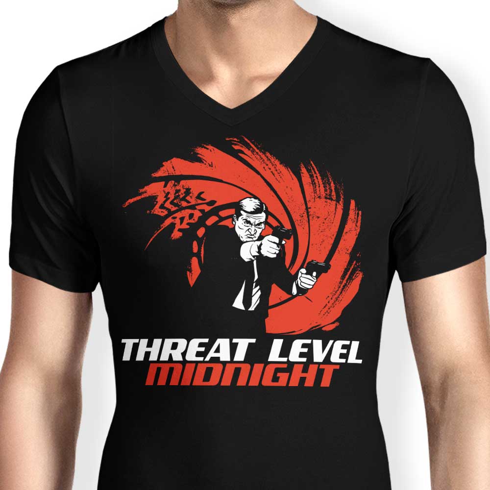 Double O Threat - Men's Stylish V-Neck T-Shirt