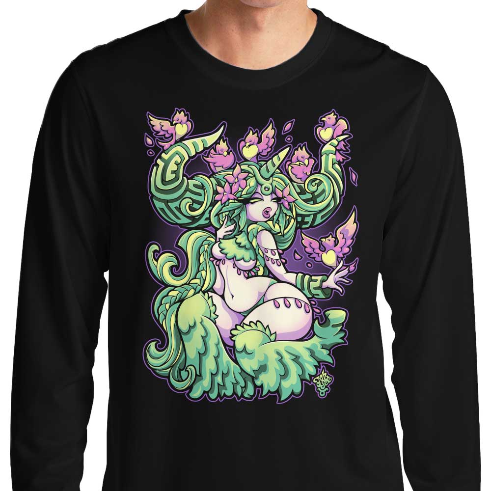 Jehsee's Comfortable Taurus Long - Sleeve Crewneck T - Shirt