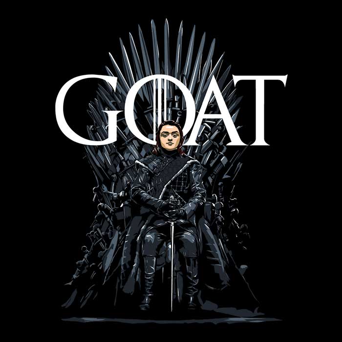 Arya the Greatest of All Time - Premium Long Sleeve Crewneck T - Shirt