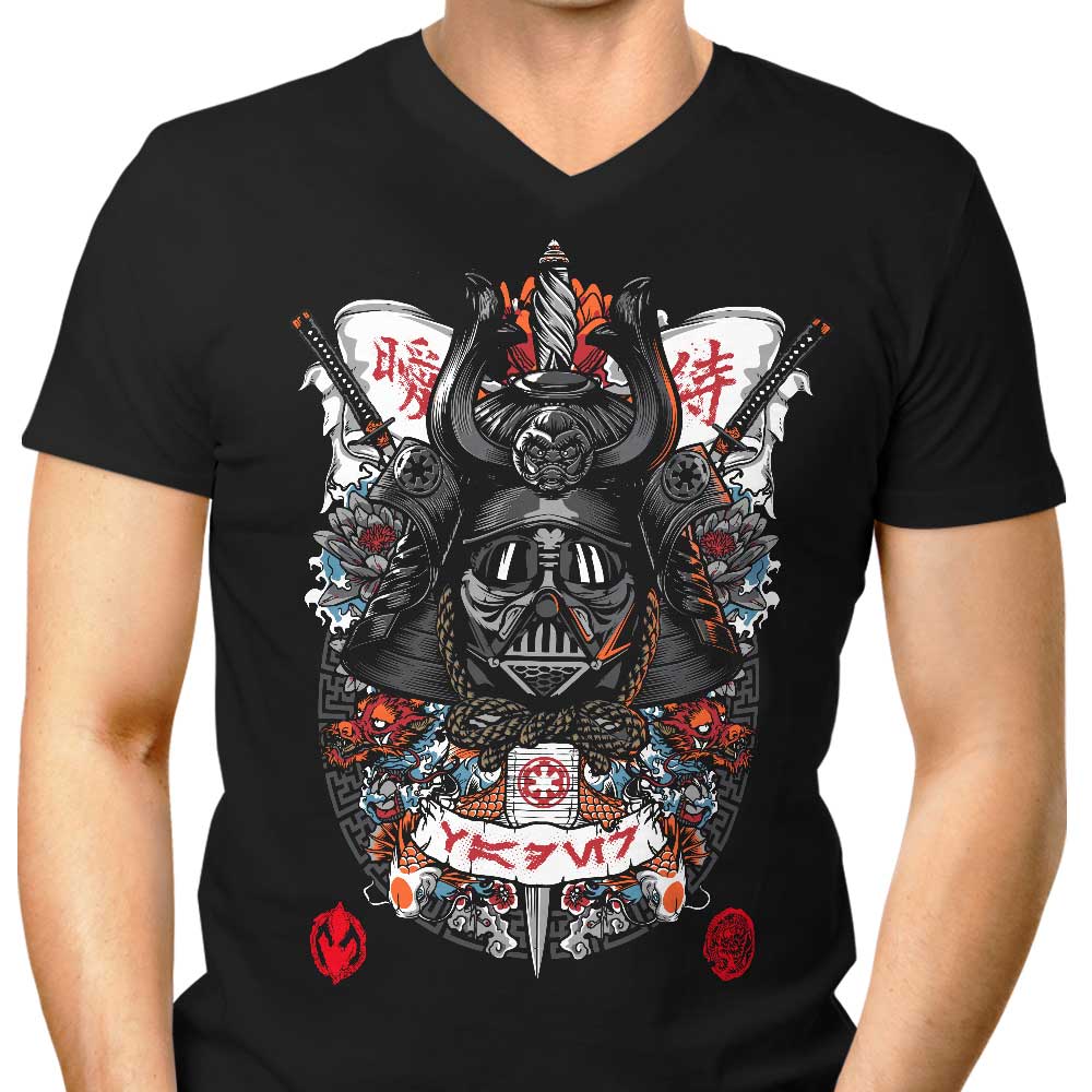 Men's Dark Lord Samurai Style V-Neck T-Shirt