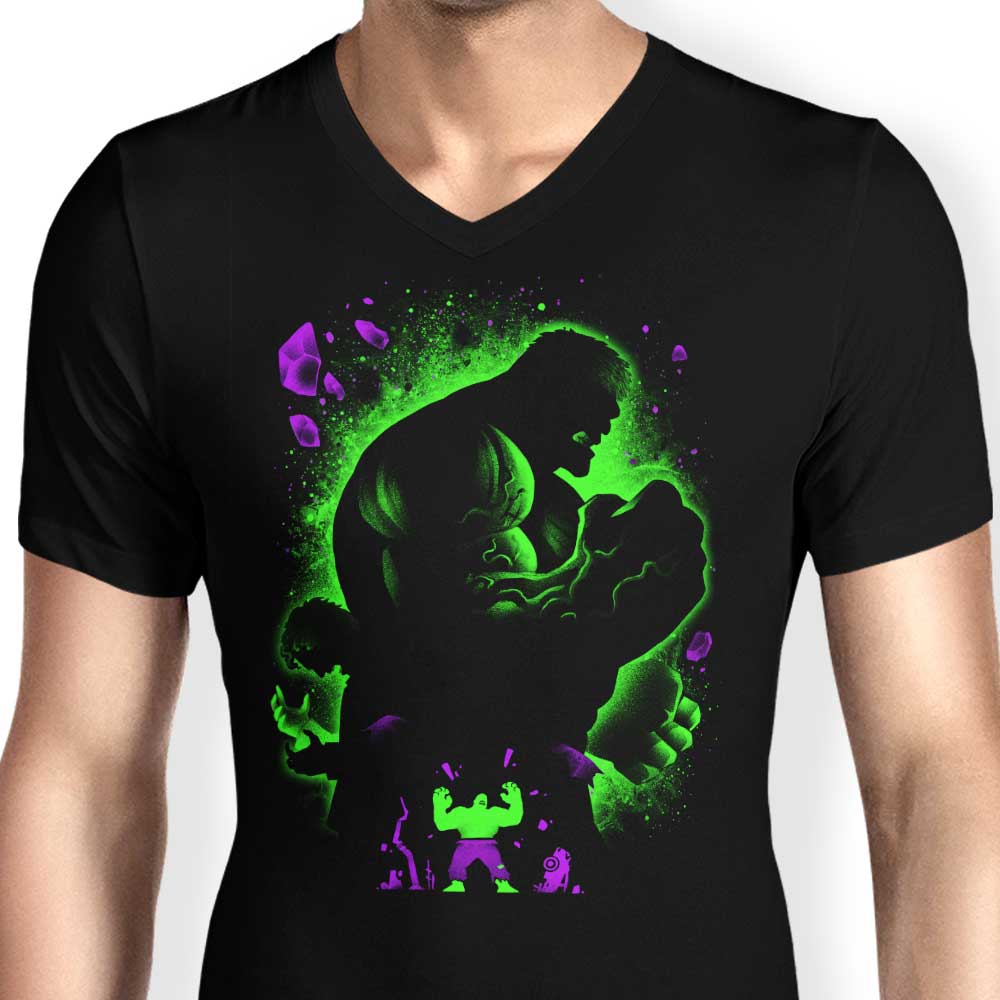 Men's Stylish Green V-Neck by Alemaglia - The Green Monster